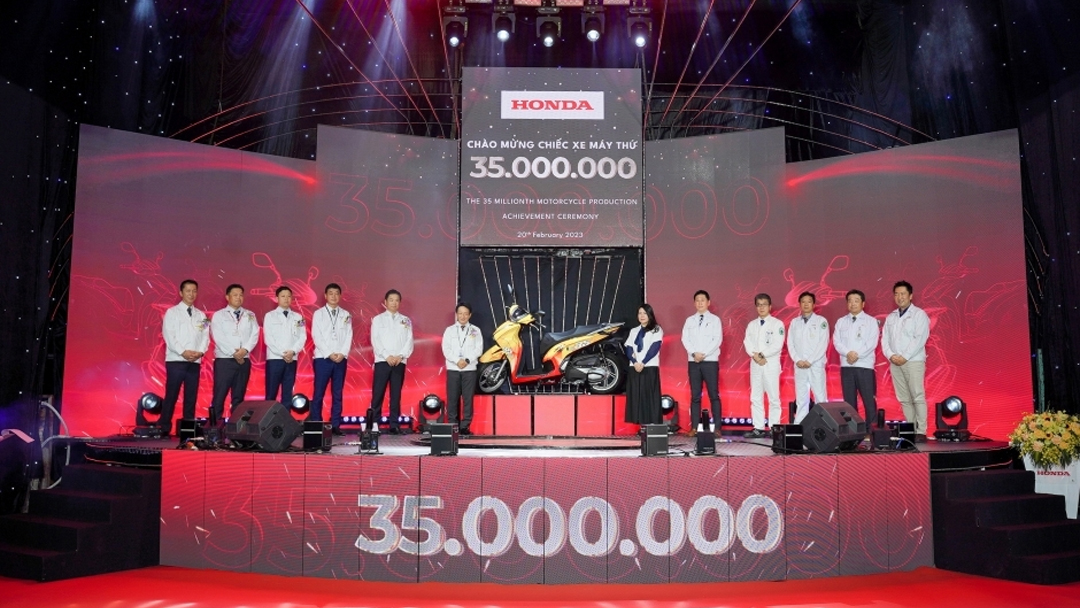 Honda Việt Nam xuất xưởng chiếc xe máy thứ 35 triệu