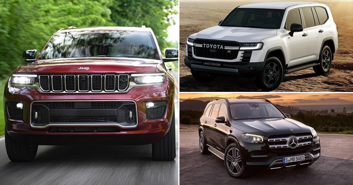 'So kè' Jeep Grand Cherokee 2023 cùng Toyota Land Cruise 2023 và Mercedes-Benz GLE 450 2023